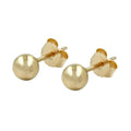 earrings balls 4mm 9k gold