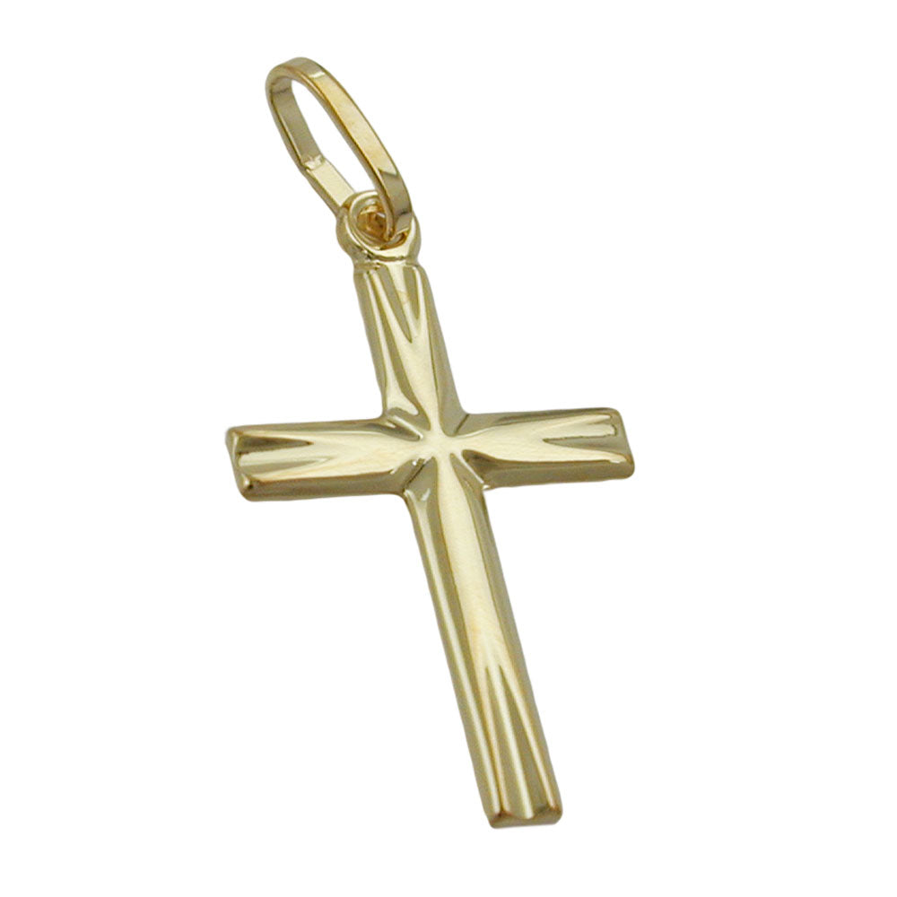 pendant small cross 14kt gold