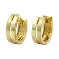 hinged hoops earrings 12x3,7mm 9k gold
