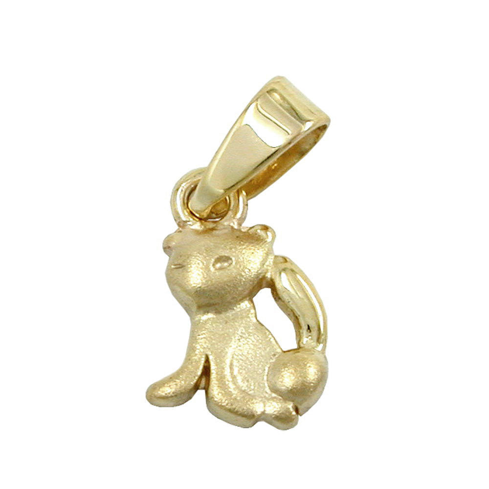 pendant cat 8k gold