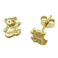earrings bears 8k gold