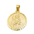 pendant christophorus 16mm 9kt gold