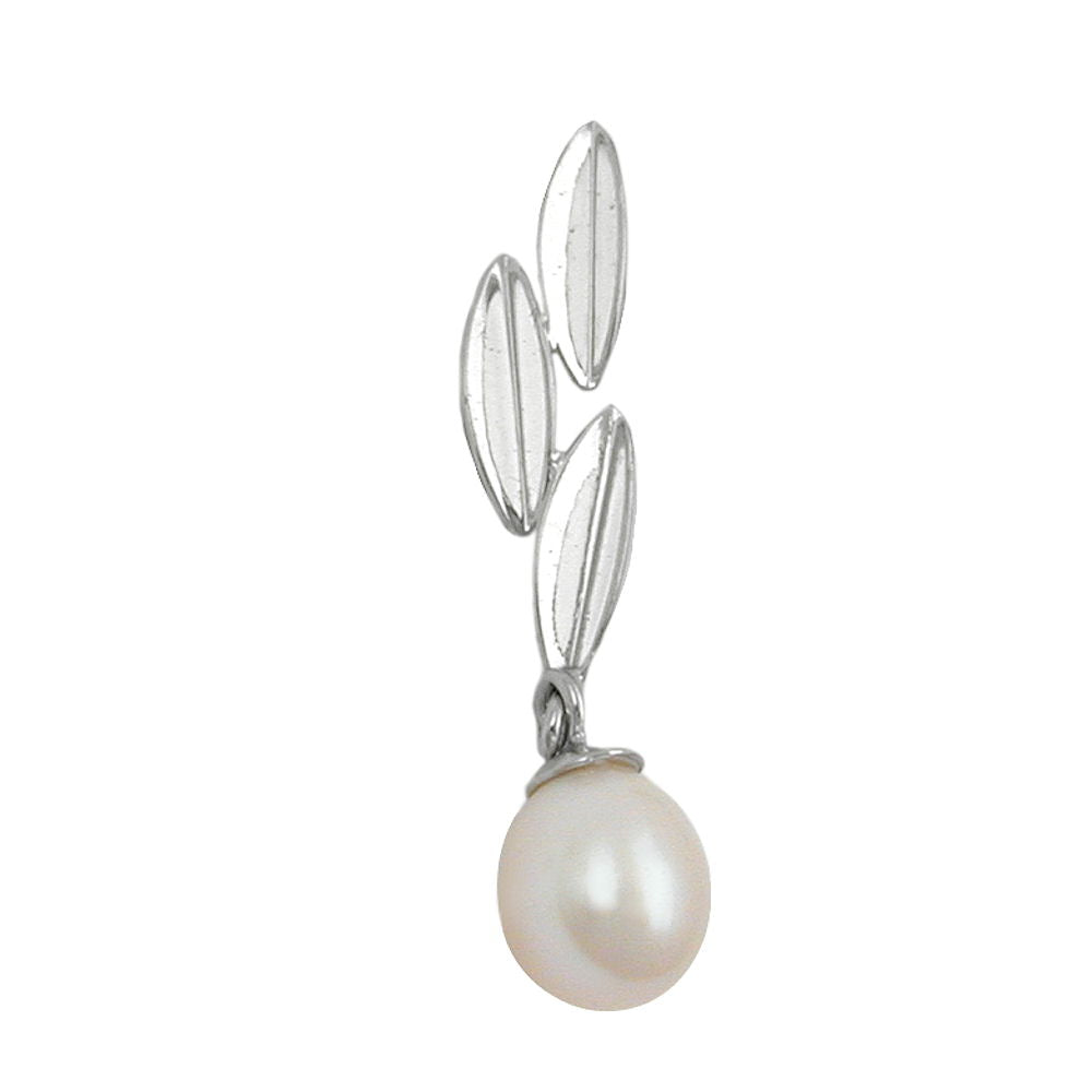 pendant pearl 9k white gold