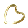 pendant open heart 9k gold