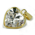 pendant zirconia-heart 8k gold