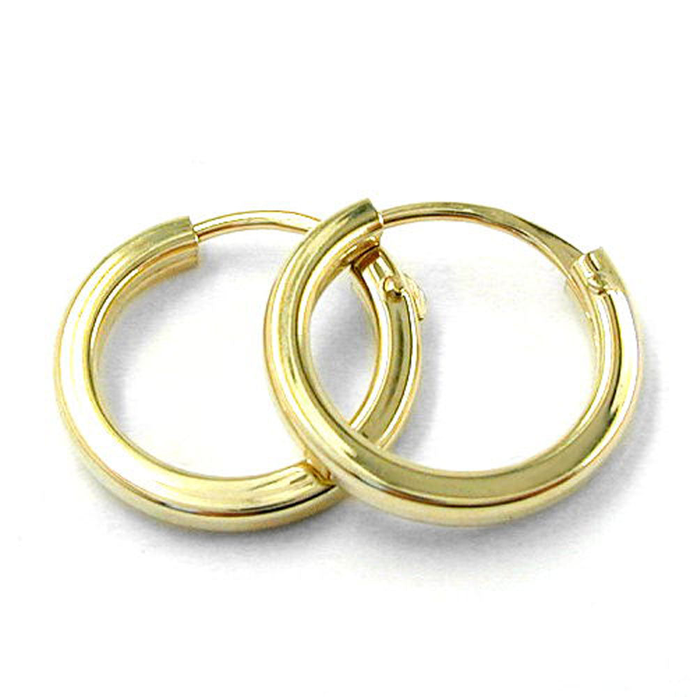 hoop earrings 11mm 9k gold
