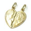 pendant friendship female & male 14k gold