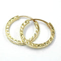 earrings hoop 15mm 9k gold