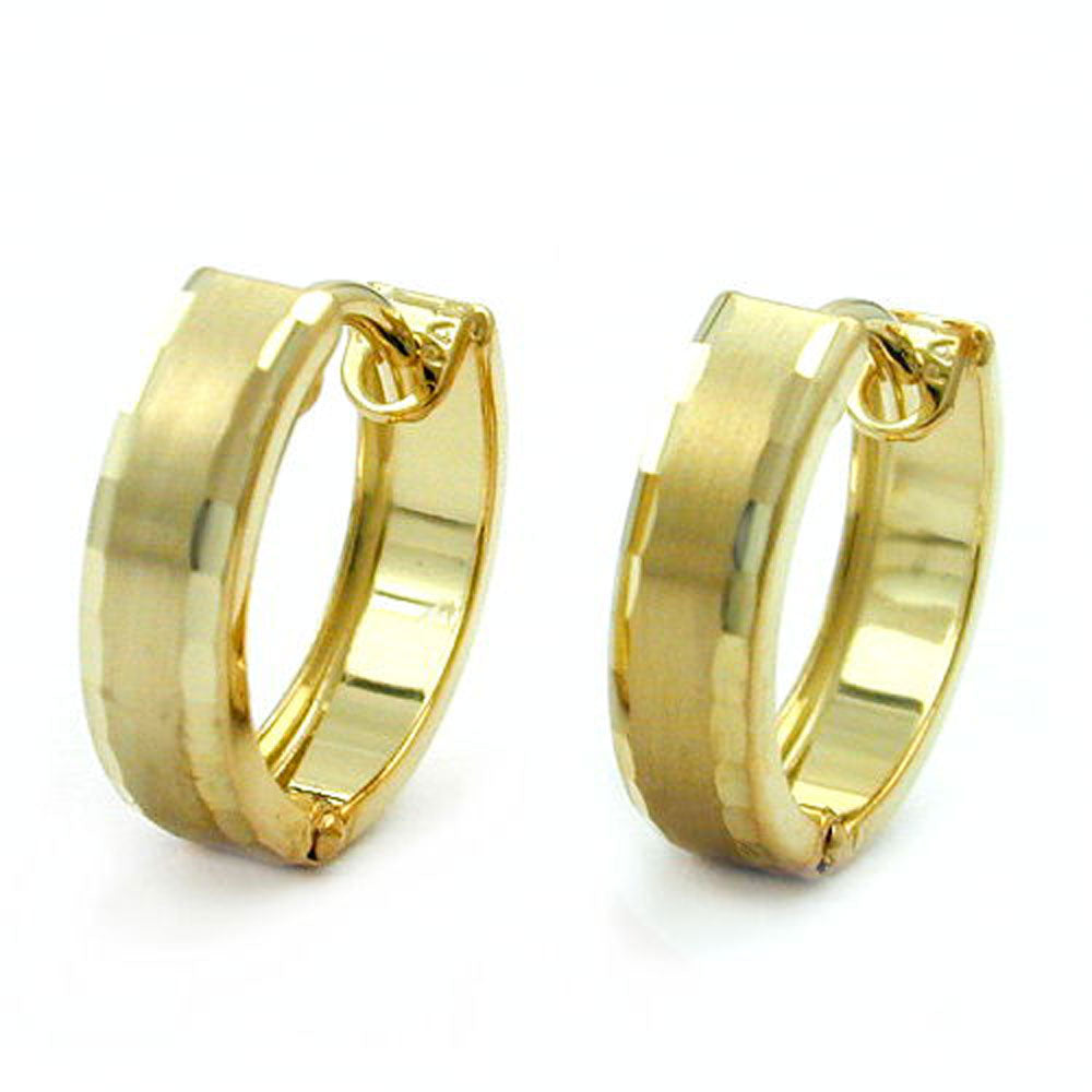 earrings hoop 12mm 9k gold