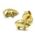 earrings pigs 8k gold