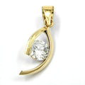 pendant fantasy zirconia 9k gold