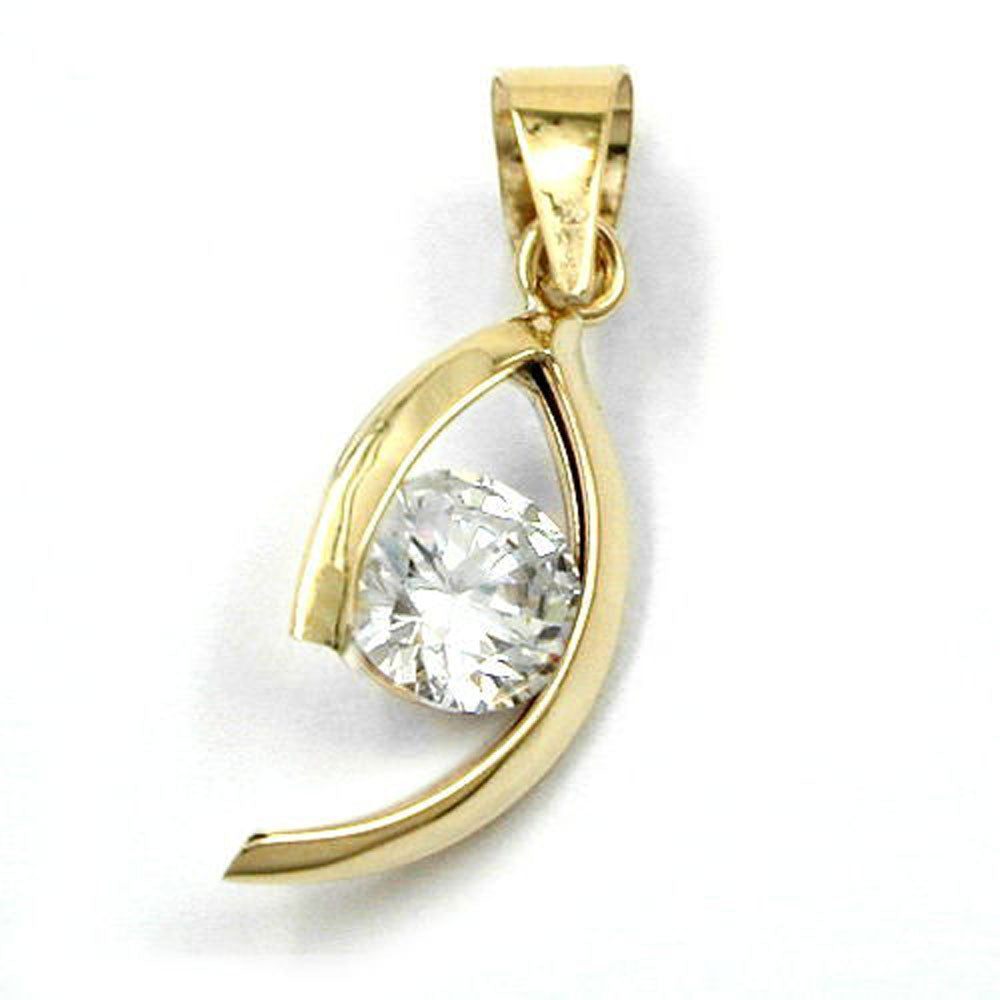 pendant fantasy zirconia 9k gold