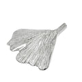 pendant 24mm ginkgo leaf 9kt white gold