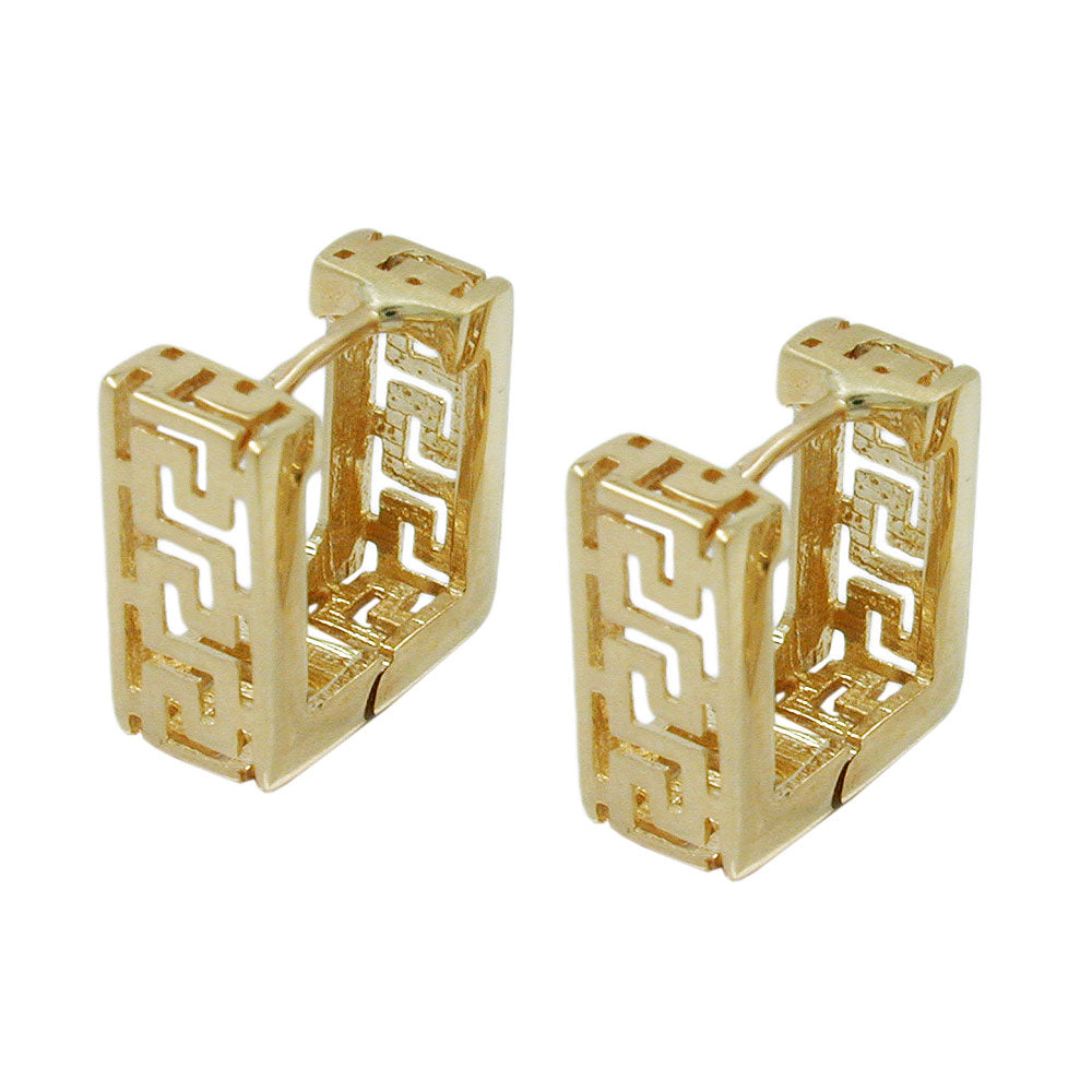 earrings hoop 11x5mm 9k gold