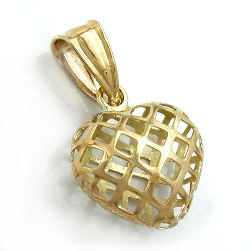 pendant heart 9k gold