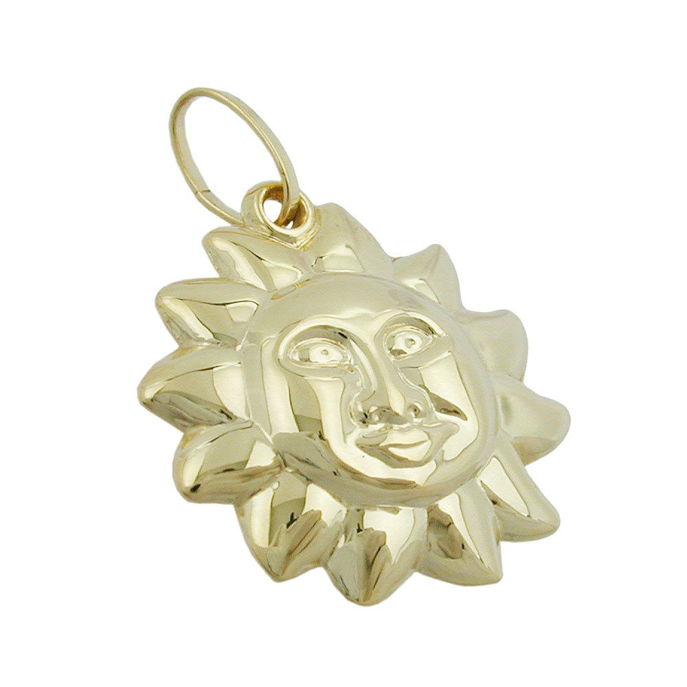 pendant sun 9kt gold