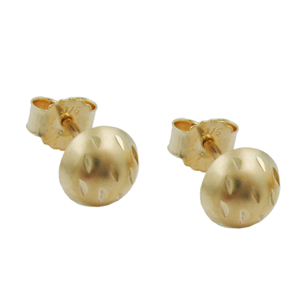 earrings half-round 9k gold