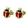 earrings ladybird 9k gold