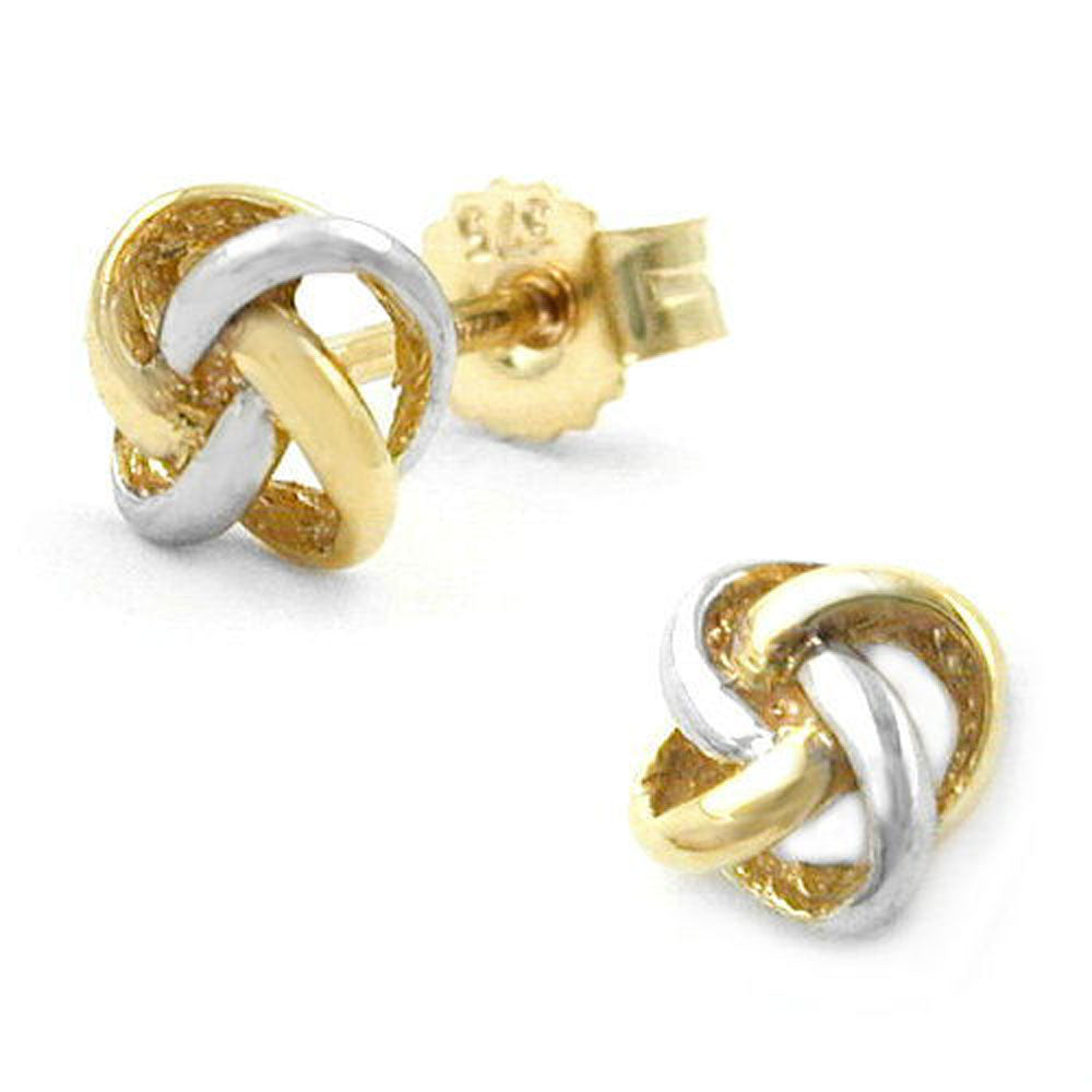 earrings knots 9k gold