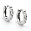 hoop earrings 12 zirconia 9k white gold