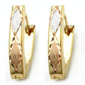 hoop earrings 18mm 3-colours 9k gold
