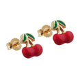 earrings cherrys 9k gold