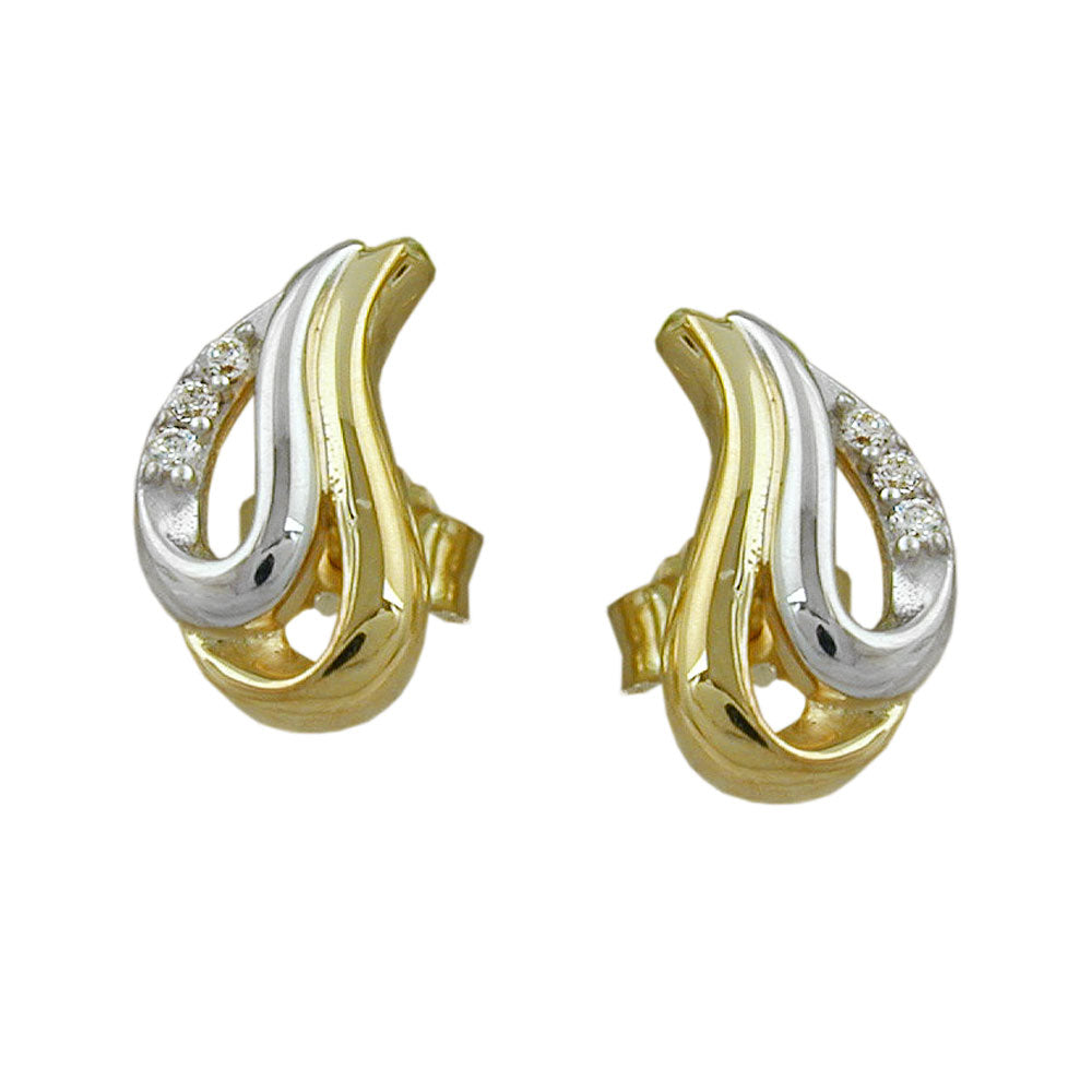 earstuds cubic zirconia silver 925