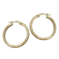hoop earrings 9k gold