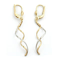 leverback earrings 9k gold