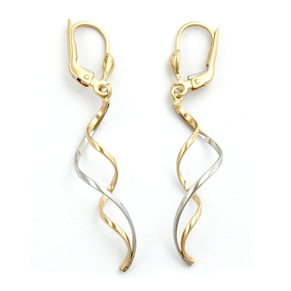 leverback earrings 9k gold