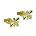 earrings butterfly diamond cut 8k gold