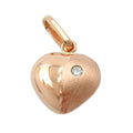 pendant heart cubic zirconia 9k red gold