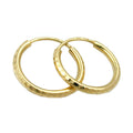hoop earrings 15mm 14k gold