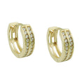 hoop earrings 12mm zirconias 9k gold