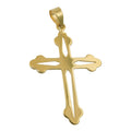 pendant cross polished 9k gold