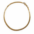 bracelet 18,5cm open curb flat 14k gold