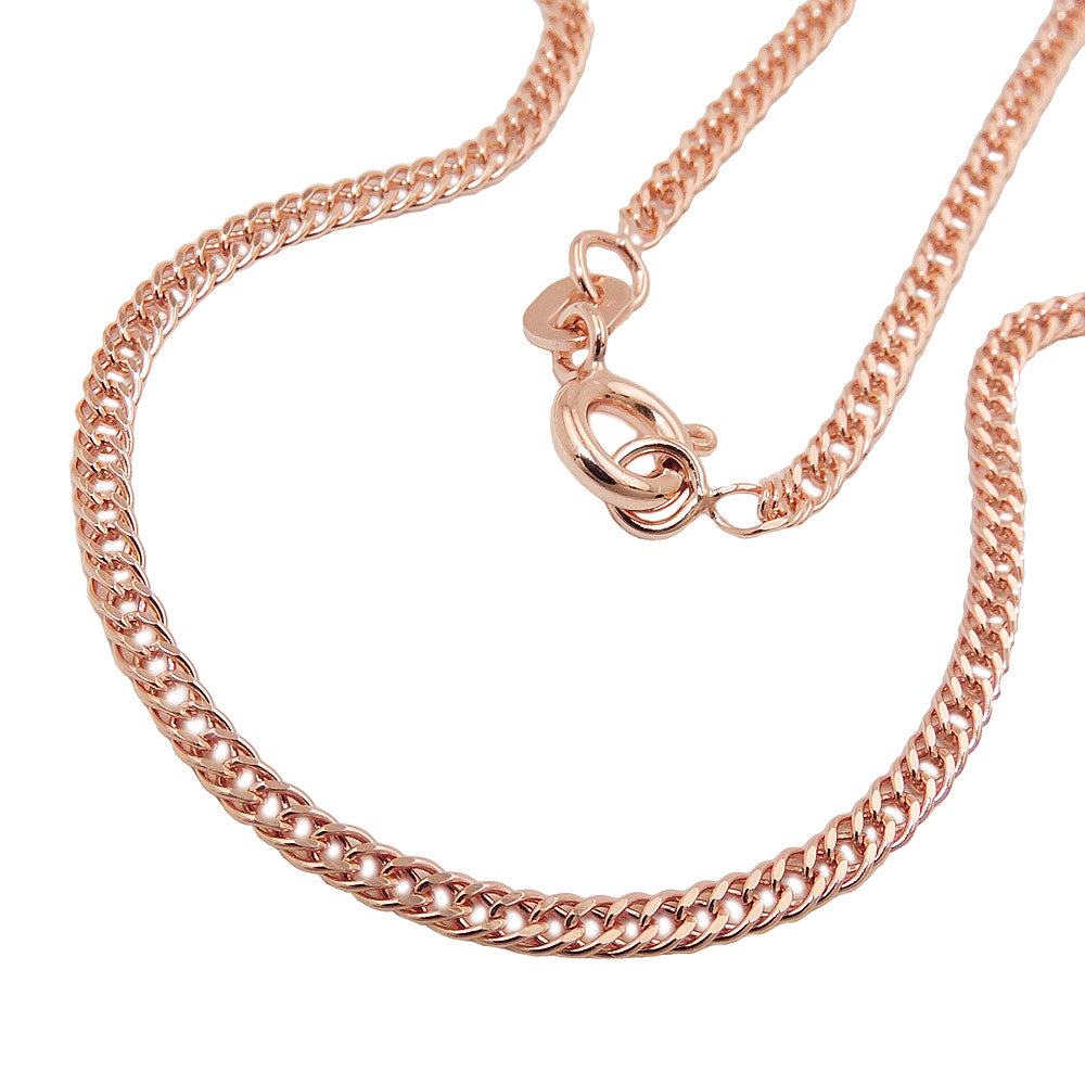 bracelet 19cm doble rombo 9k redgold