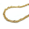 bracelet 1,8mm singapore chain 8k gold