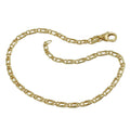 bracelet tiger eye 19cm 9k gold