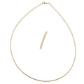 chain 0.8mm round chain 9kt gold 45cm